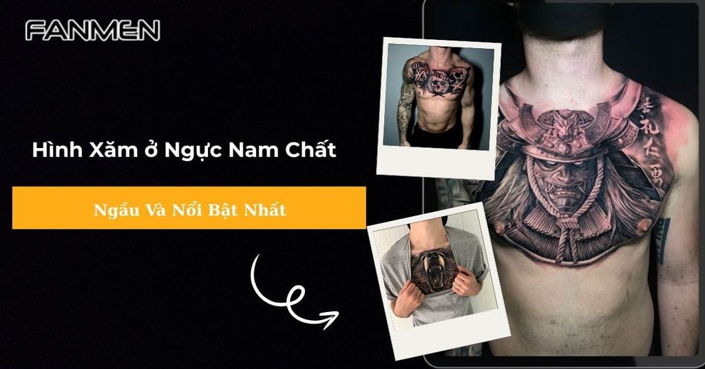 Hình xăm ở ngực nam chất
