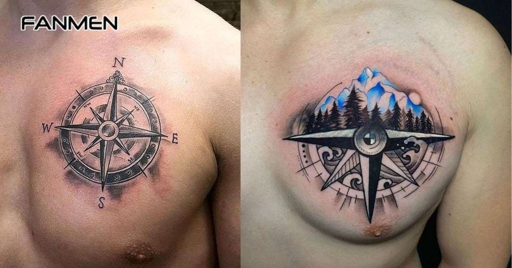 hình xăm ở ngưc nam nhỏ