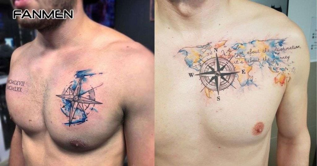 hình xăm ở ngưc nam nhỏ