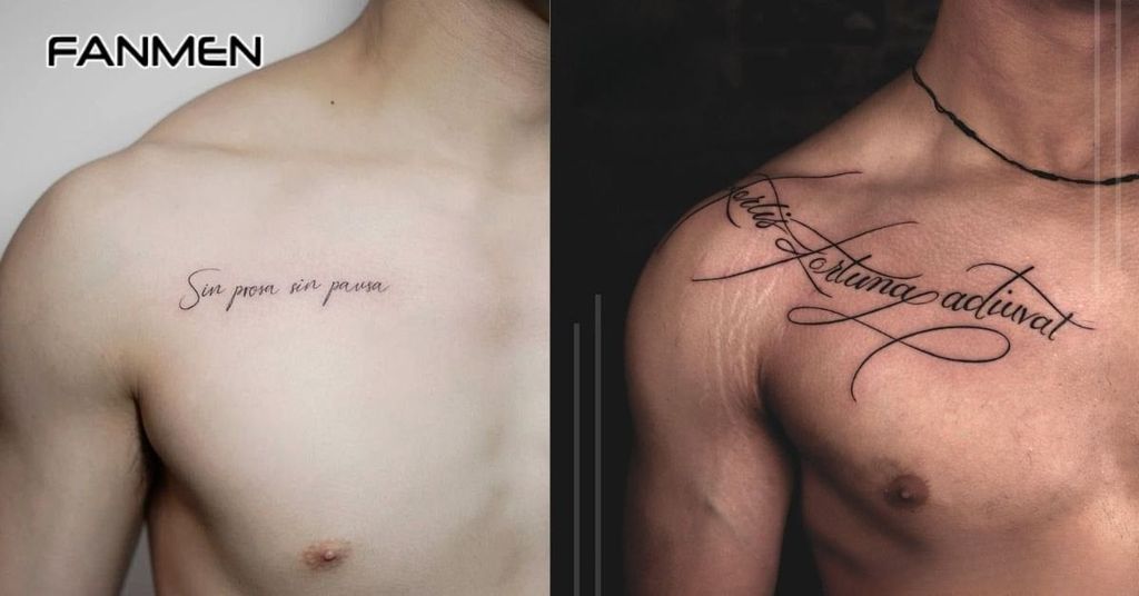 hình xăm ở ngưc nam nhỏ