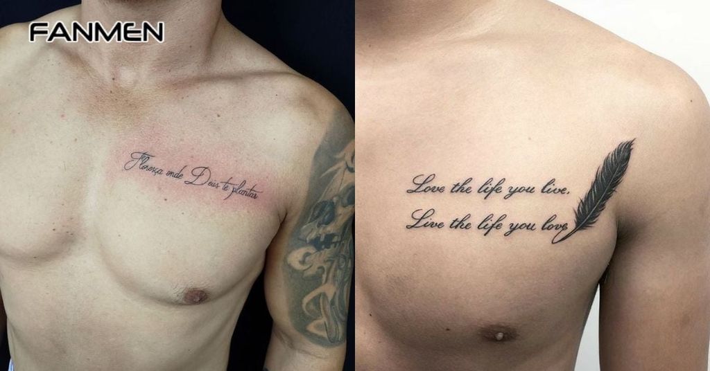 hình xăm ở ngưc nam nhỏ