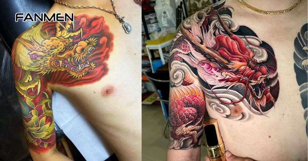 Hình xăm con rồng lửa