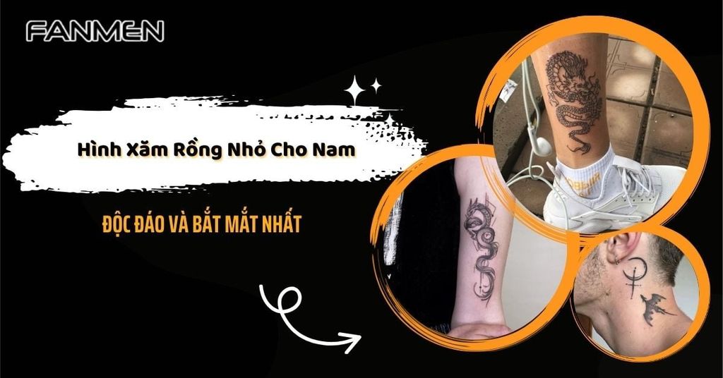 Hình xăm rồng nhỏ cho nam