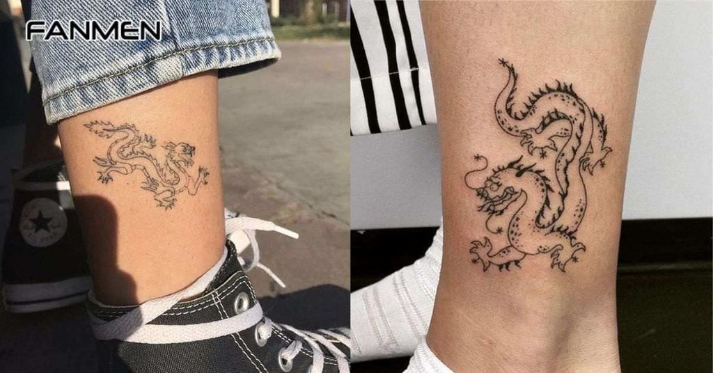 Hình xăm rồng ở chân