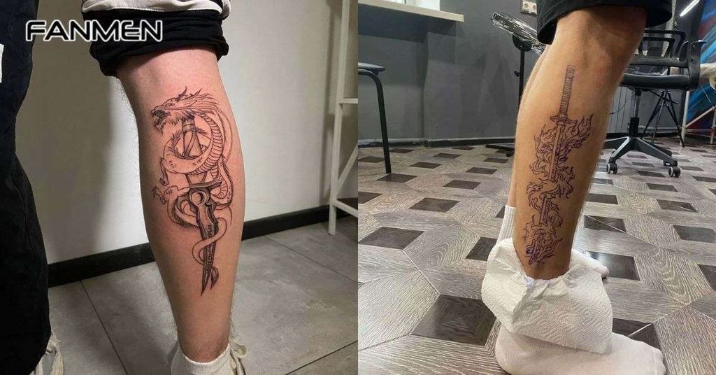 Hình xăm rồng ở chân