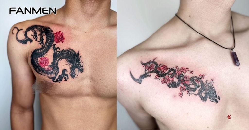Hình xăm rồng ở ngực