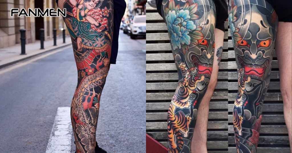 Japanese Leg Tattoo 2