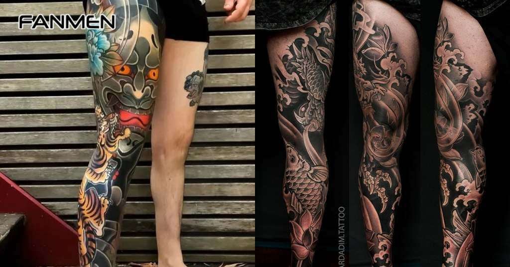 Japanese Leg Tattoo