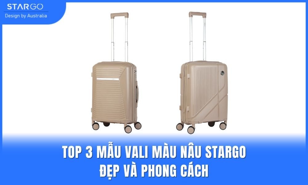 Vali màu nâu phù hợp với nhiều người