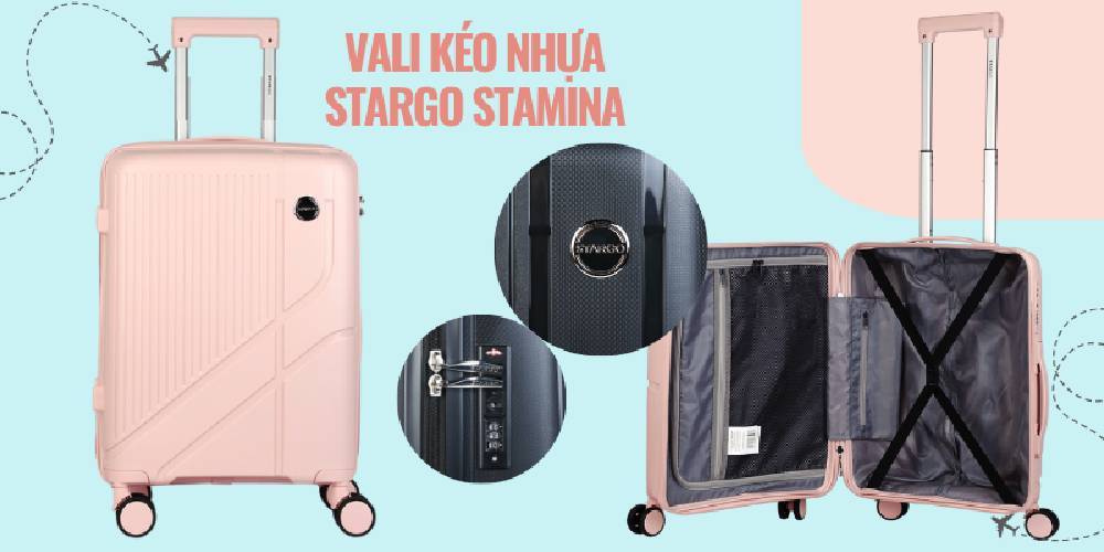 Vali kéo nhựa STARGO&nbsp;Pista