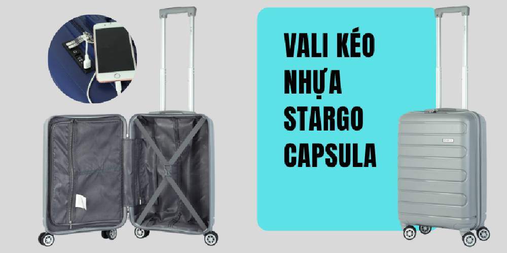 Vali kéo nhựa STARGO&nbsp;Capsula