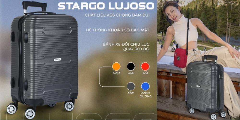 Vali kéo nhựa STARGO Lujoso