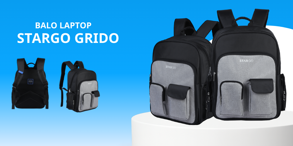 (Balo laptop Stargo Grido Ảnh: Stargo.vn)