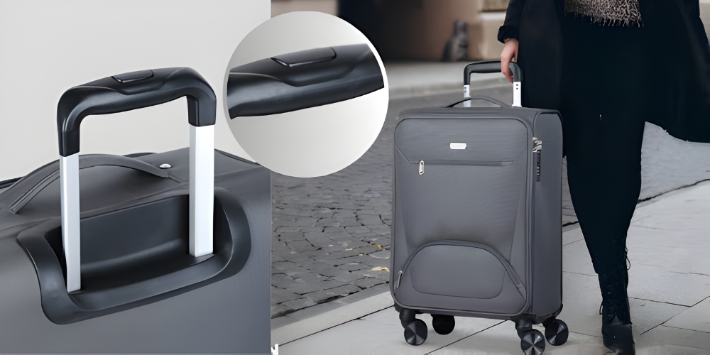 Nút bấm trên tay kéo vali