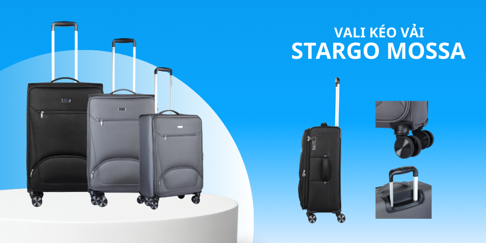 Vali kéo vải Stargo Mossa