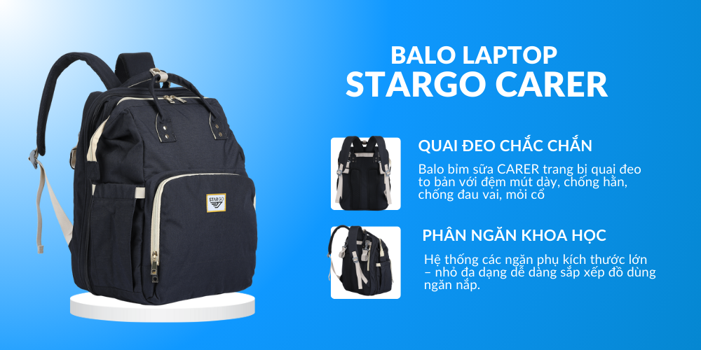 Balo du lịch kèm nôi Stargo Carer (Ảnh: Stargo.vn)
