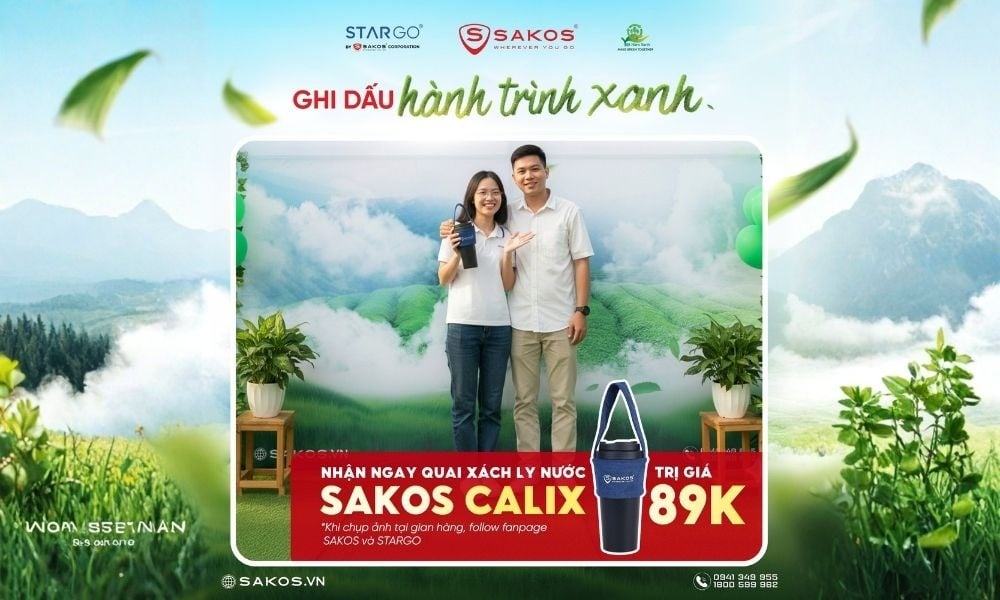 Check-in nhận quà tặng xanh từ SAKOS