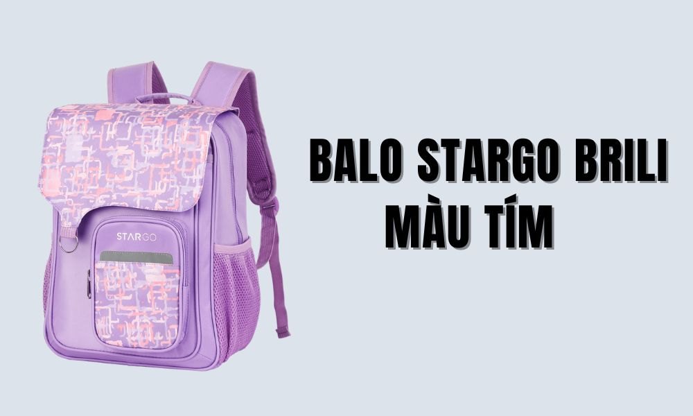 Balo Stargo Brili màu tím (Ảnh: Stargo.vn)