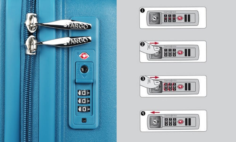 Cách đổi lại mật khẩu vali Stargo (Ảnh: Stargo.vn)