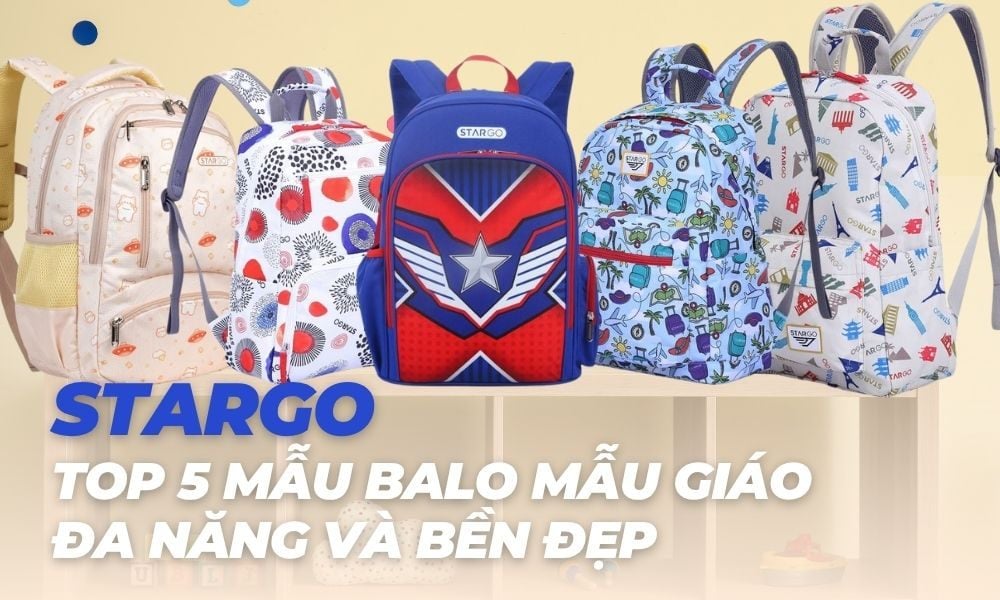 Một chiếc balo nhẹ, bền, có thiết kế ngộ nghĩnh, phù hợp với thể trạng của trẻ là điều mà nhiều phụ huynh quan tâm (Ảnh: Stargo.vn)