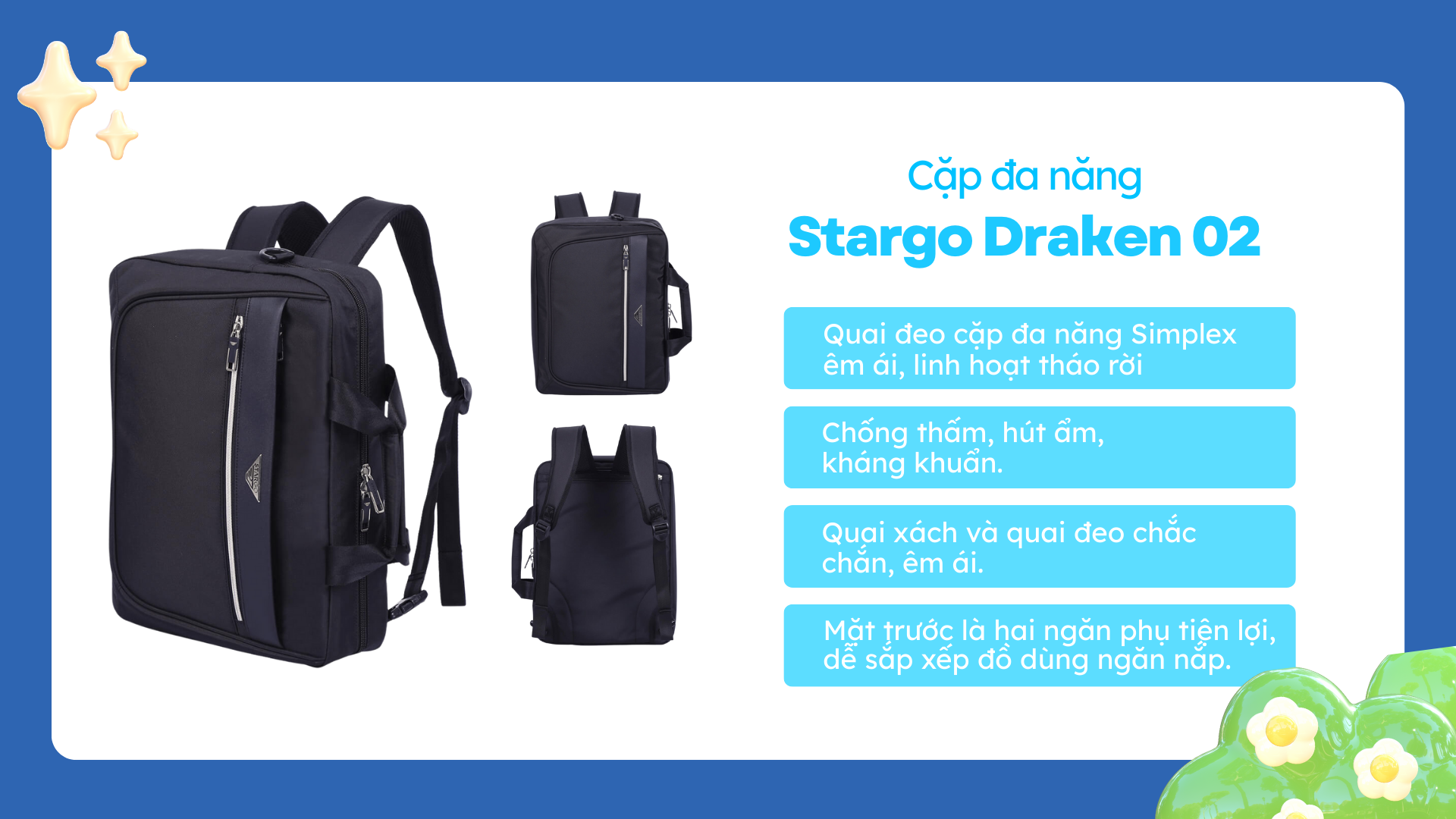 Cặp STARGO Draken 02 ( Ảnh : Stargo.vn )