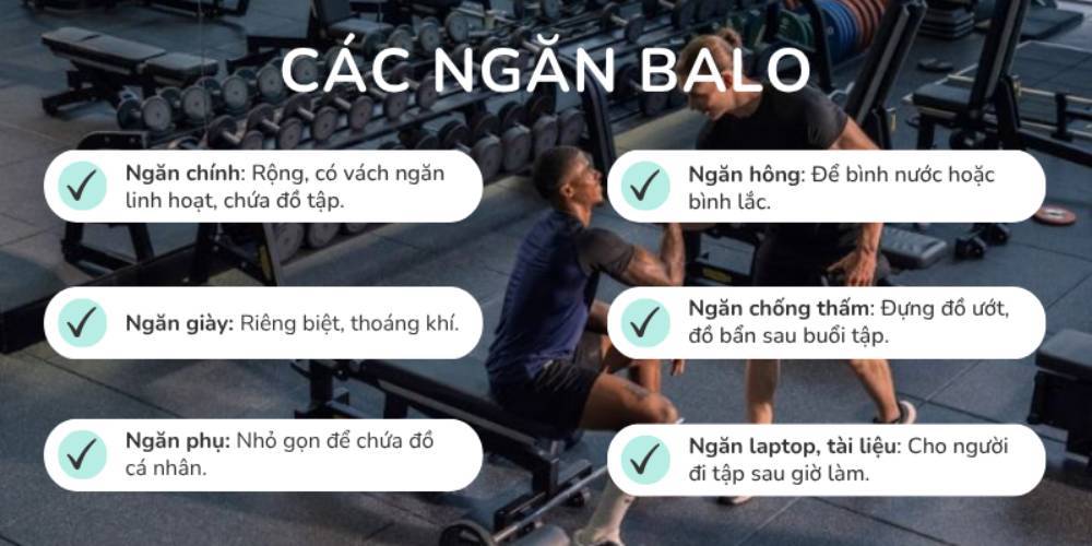 Balo có nhiều ngăn giúp chứa đồ khoa học hơn (Ảnh: Stargo.vn)