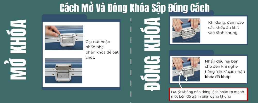 Cách mở khóa sập đúng cách