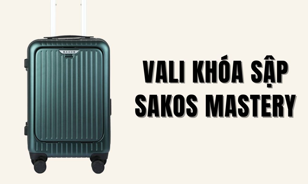 Vali khóa sập Sakos Mastery (Ảnh: Stargo.vn)