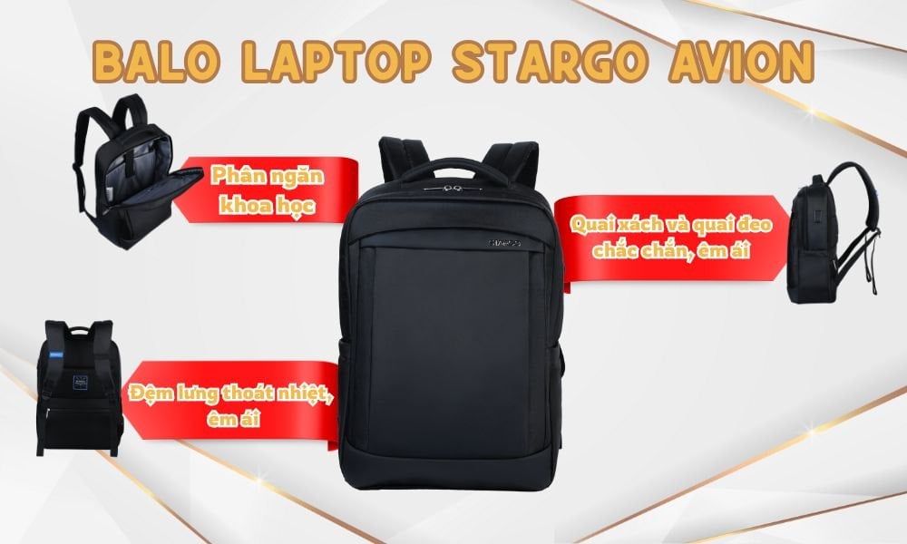 Balo laptop Stargo Avion (Ảnh: Stargo.vn)
