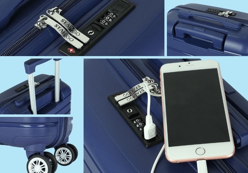 Giới thiệu tính năng vali có ngăn đựng laptop của Stargo (Ảnh: Stargo.vn)