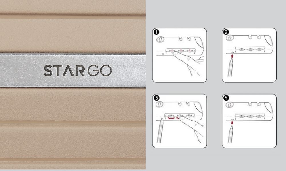 Cách đặt lại mật khẩu vali Stargo (Ảnh: Stargo.vn)