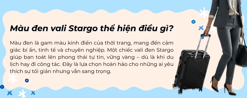 Vali màu đen có phù hợp với bạn?