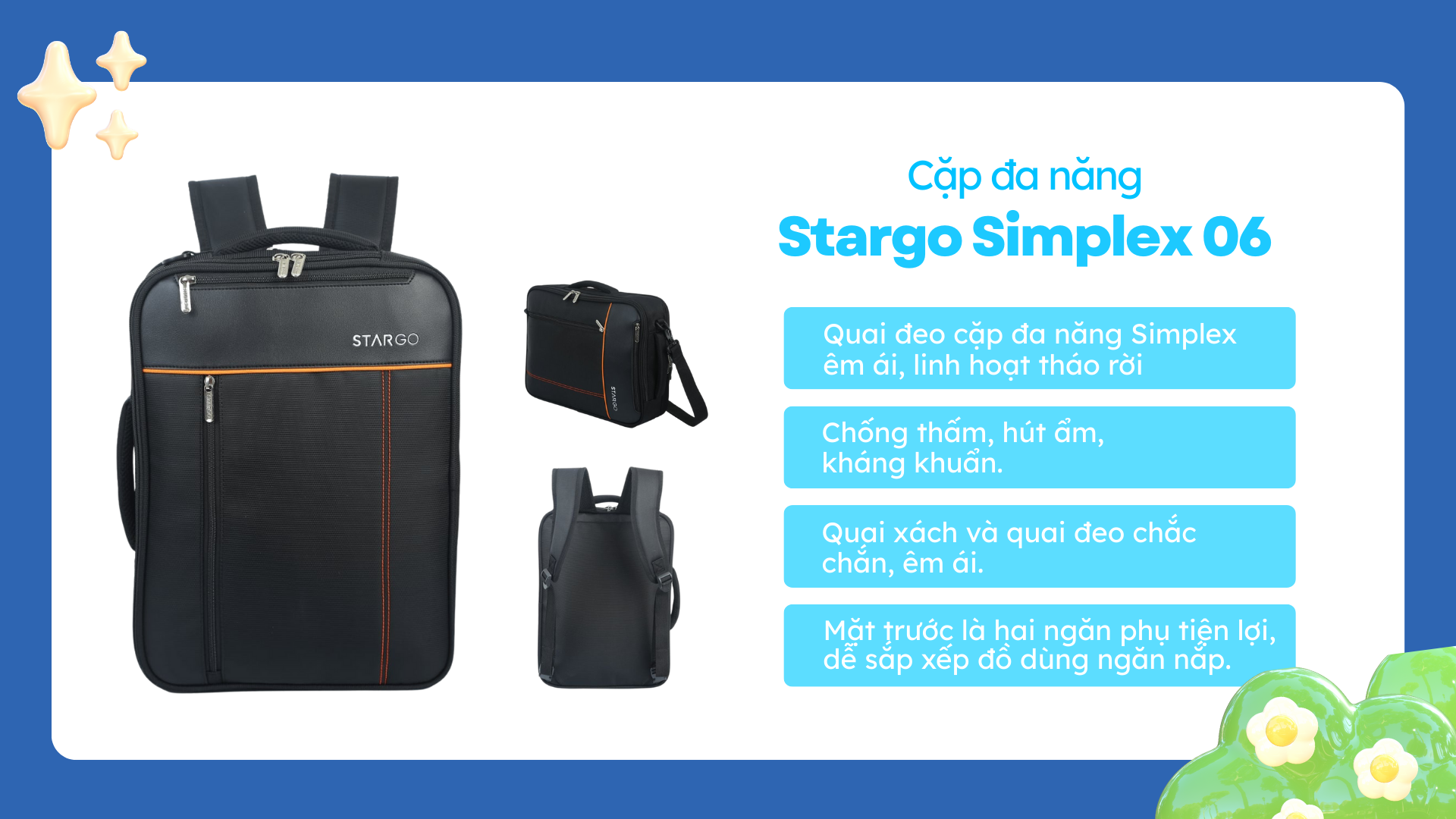 Cặp đa năng Simplex 06 ( Ảnh : Stargo.vn )