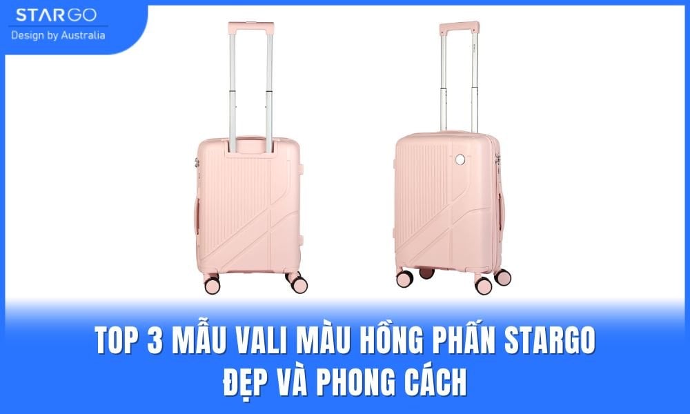 Vali màu hồng phấn được nhiều người lựa chọn