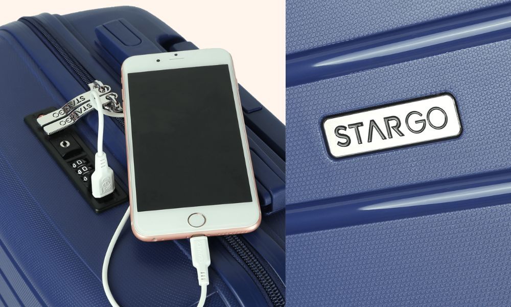 Vali có cổng sạc USB (Ảnh: Stargo.vn)