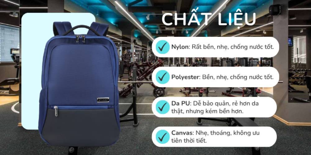 Chọn balo có chất liệu tốt giúp thời gian sử dụng bền lâu, chắc chắn (Ảnh: Stargo.vn)