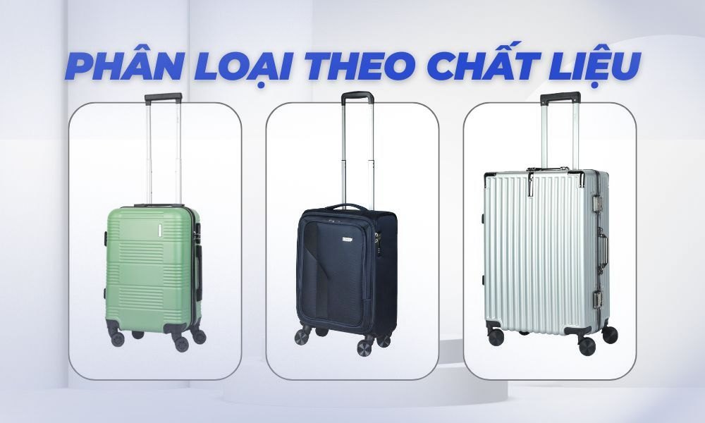 Các chất liệu vali thường thấy tại Stargo (Ảnh: Stargo.vn)