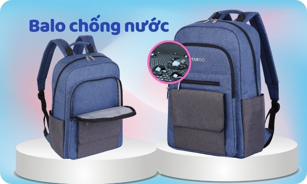 Balo chống nước chất lượng giúp bảo vệ đồ đạc khỏi mưa ẩm, mang lại sự thoải mái (Ảnh: Stargo.vn)