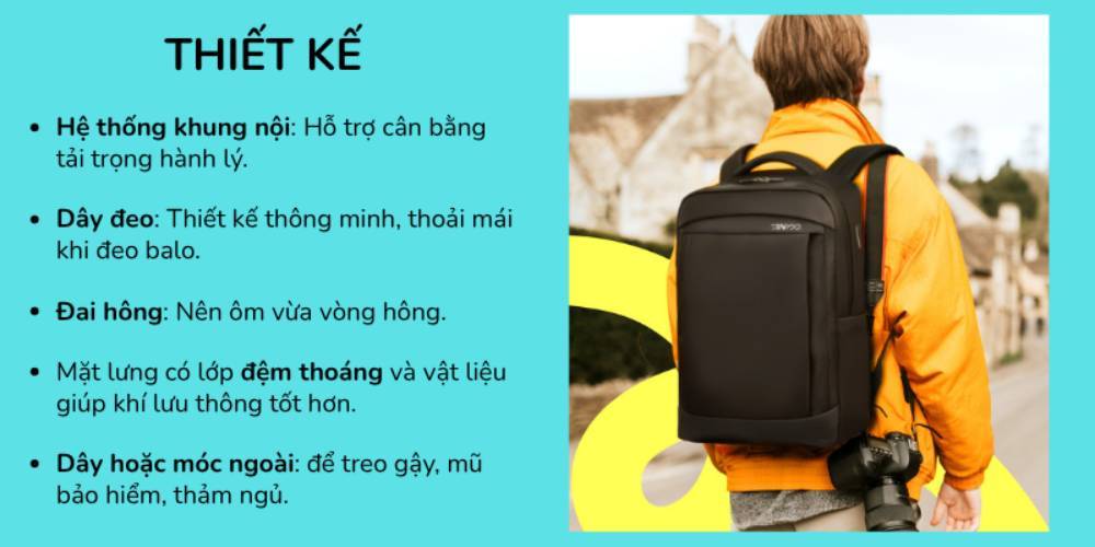 Nên ưu tiên chọn balo có mẫu mã đẹp, thiết kế thông minh (Ảnh: Stargo.vn)