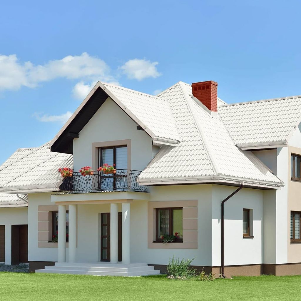 mái nhà Màu tôn trắng sữa