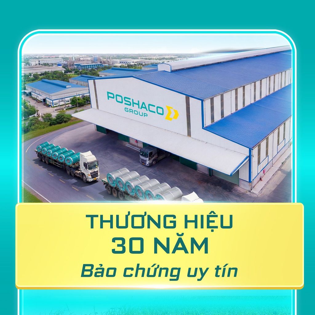 mái nhà cấp 4 làm bằng tôn poshaco