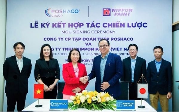 Ký kết giữa nippont paint và tập đoàn poshaco