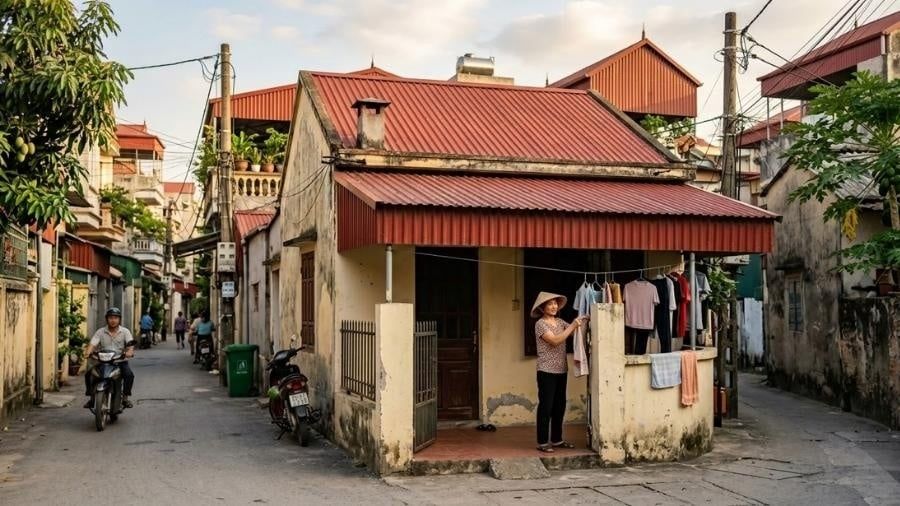 Ứng dụng tôn cuộn nhà ở dân dụng