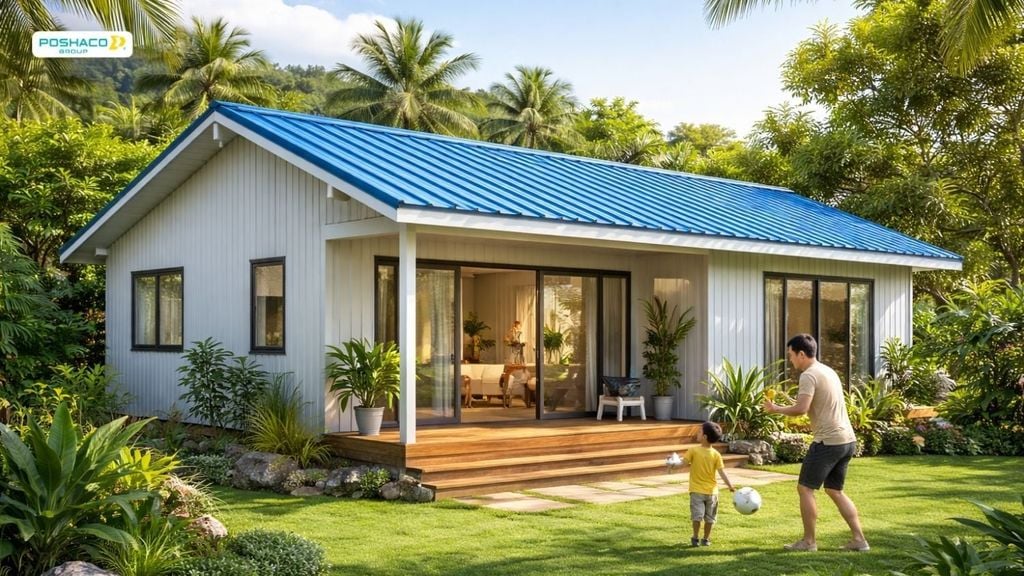Mái tôn lạnh nhà ở dân dụng – phù hợp nhà cấp 4, nhà phố ngân sách thấp