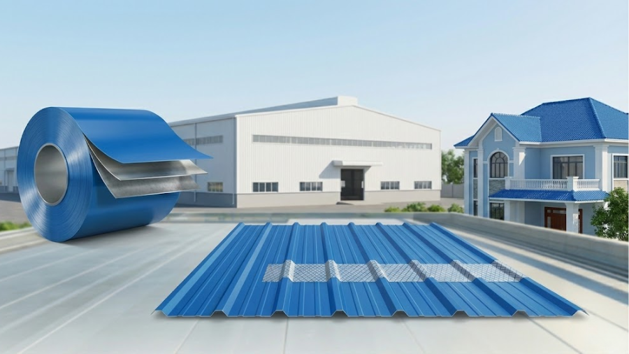 Tôn Magie có độ bám dính sơn tốt, thẩm mỹ bền lâu