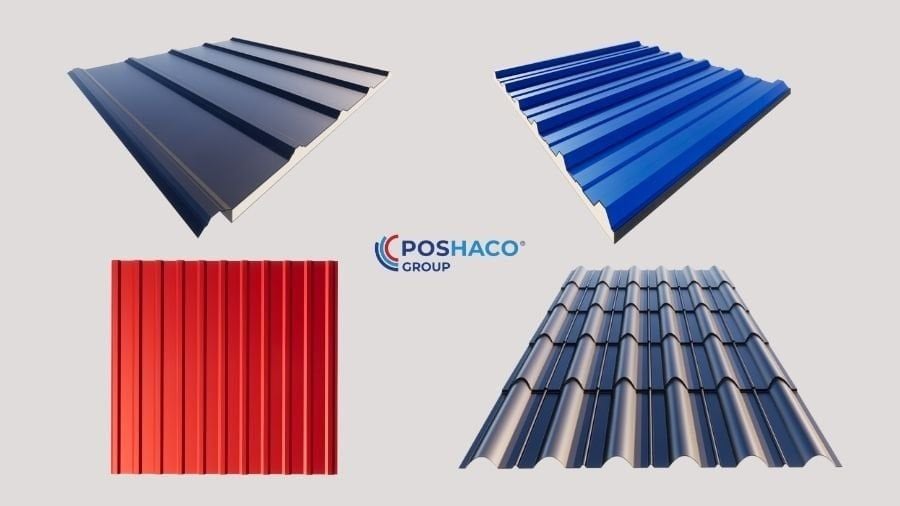 Các dòng tôn Poshaco phù hợp cho mái nhà