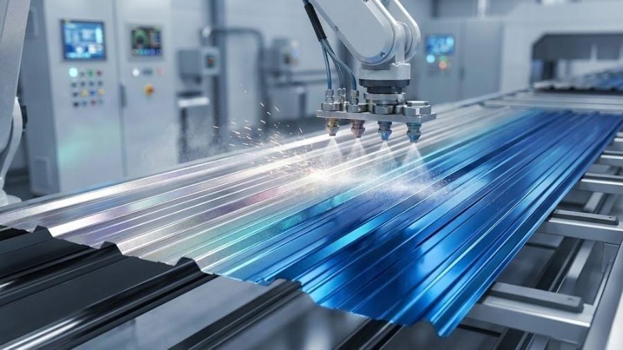 Công nghệ mạ và sơn phủ bề mặt mái tôn