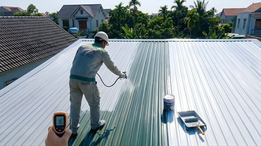 Tôn chống nóng sơn phản xạ nhiệt