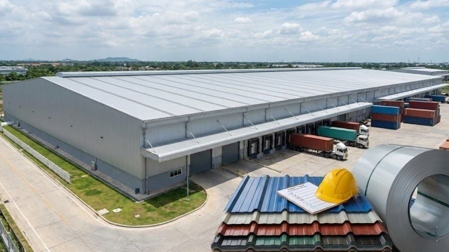 Tiêu chí lựa chọn tôn cho công trình kho bãi & logistics