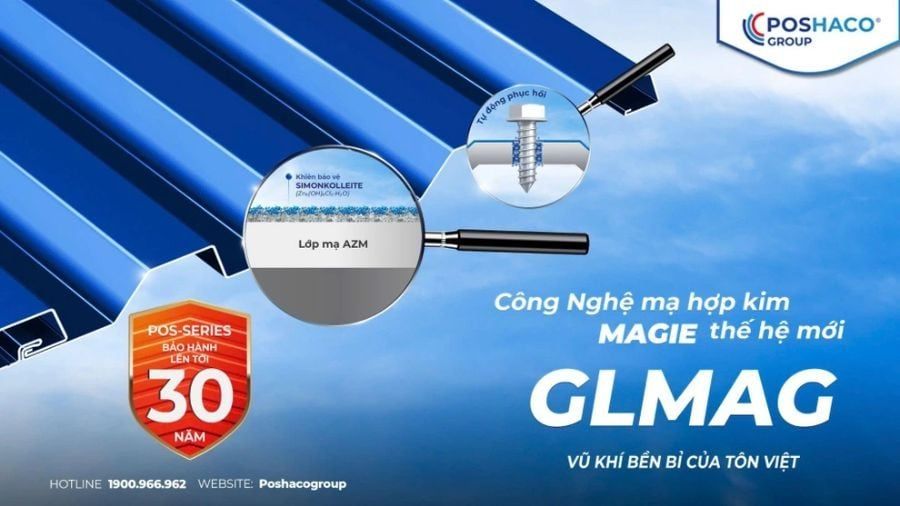 Giải pháp mái tôn nhà ở dân dụng từ Poshaco